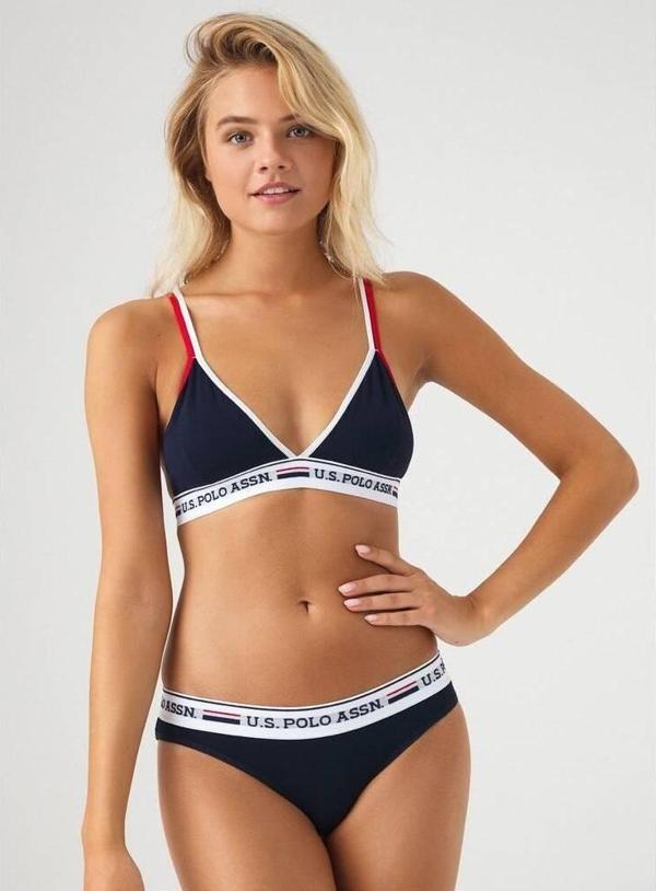 U.S. Polo Assn. Büstiyer Slip Takım Lacivert - Image 1