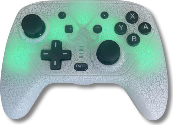 YUES Switch Pro Controller Oyun Kolu Joystick Işıklı Beyaz (NİNTENDO SWİTCH / LİTE / OLED PC / ANDROİD UYUMLU) - Image 1