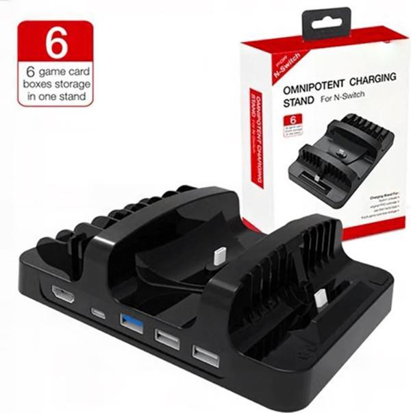 YUES Nintendo Switch Uyumlu Hdmi Dock Fonksiyonel Stand Pro Controller Joy Con Şarj Standı - Image 1