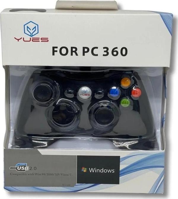 YUES Pc Gamepad Bilgisayar Oyun Kolu Pc Uyumlu Joystick Kablolu - Image 1