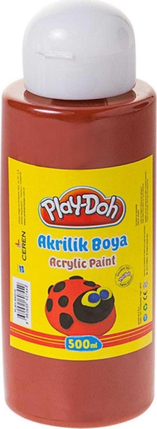 Play Doh Akrilik Boya 500ml Kahverengi AK010 - Image 1