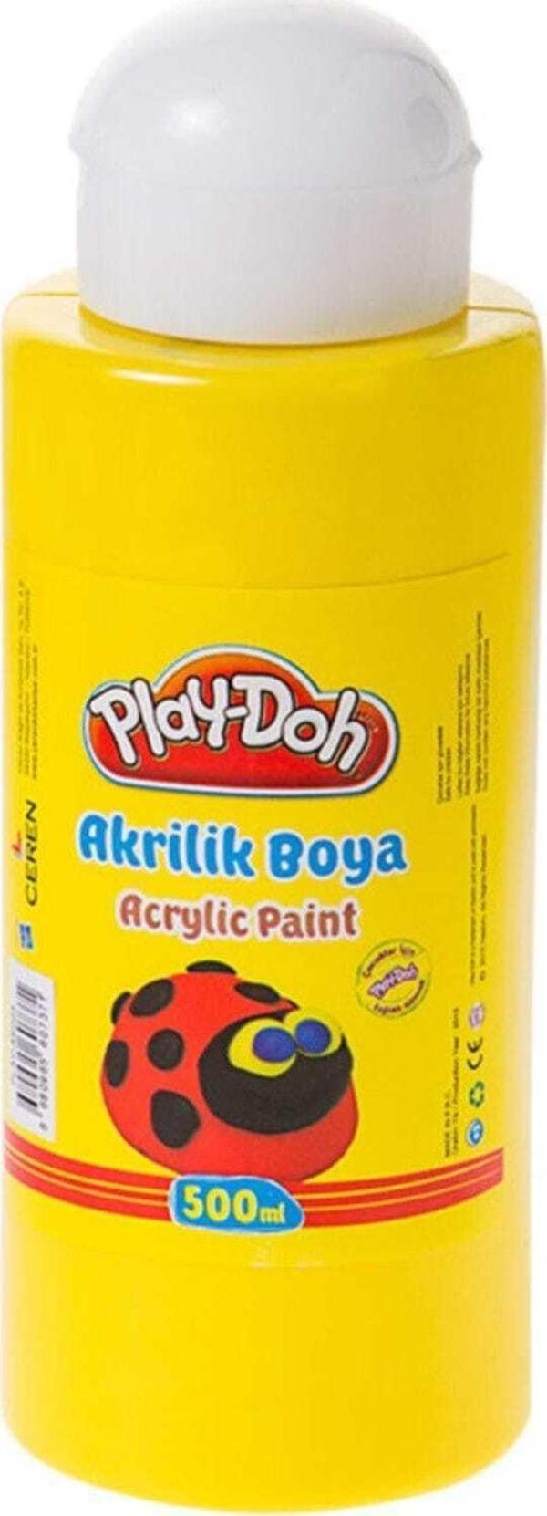 Play Doh Akrilik Boya 500ml Sarı AK003 - Image 1