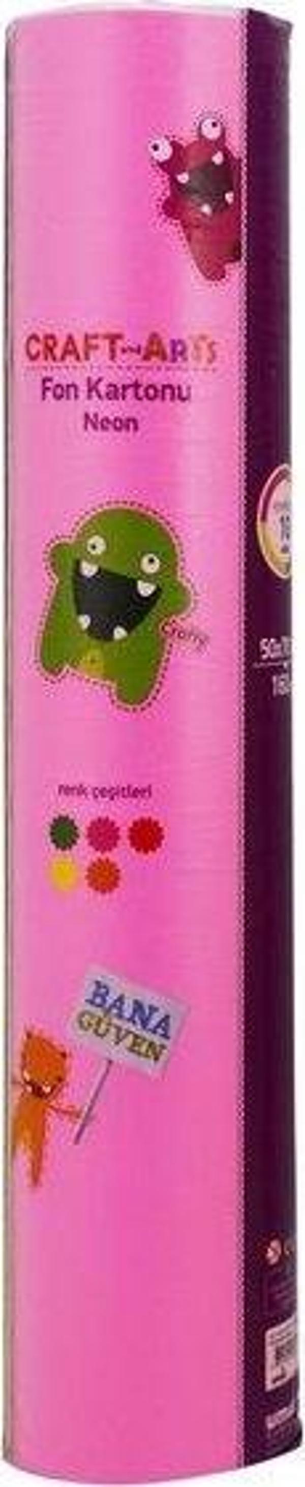 Craft and Arts Neon F.karton 160gr 10'lu 50x70 Rulo - Image 1