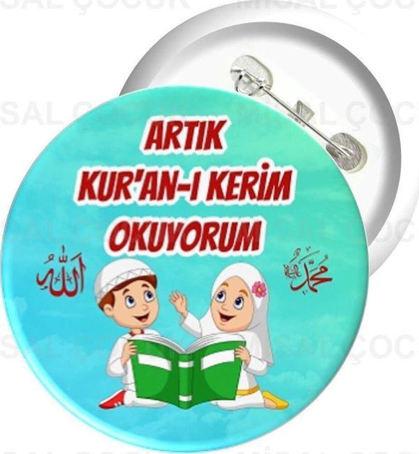 Misal Çocuk Rozet 01 - Artık Kur'An-I Kerim Okuyorum - Image 1