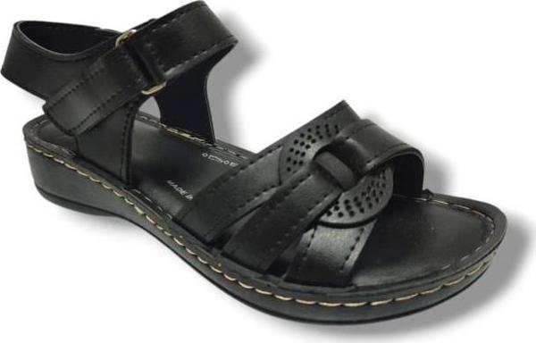 Polero 14820-25 Deri Anatomik Cırt Bant Kadın Sandalet - Image 1