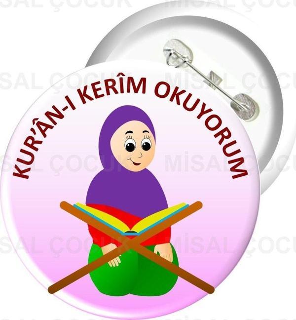 Misal Çocuk Rozet 03 - Kur'An-I Kerim Okuyorum  - Image 1