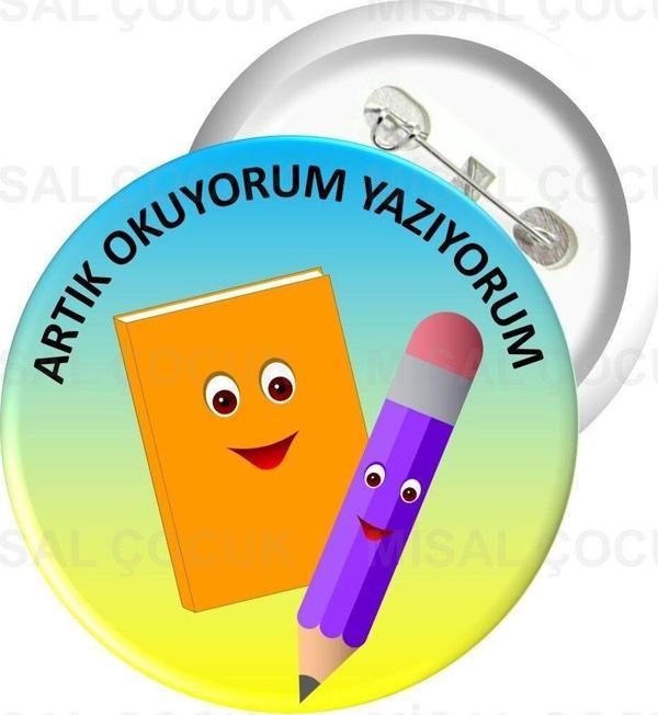 Misal Çocuk Rozet 06 - Artık Okuyorum Yazıyorum - Image 1