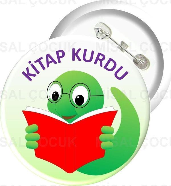 Misal Çocuk Rozet 07 - Kitap Kurdu - Image 1