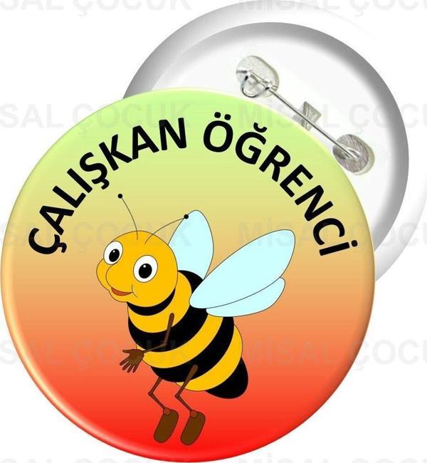 Misal Çocuk Rozet 08 - Çalışkan Öğrenci - Image 1