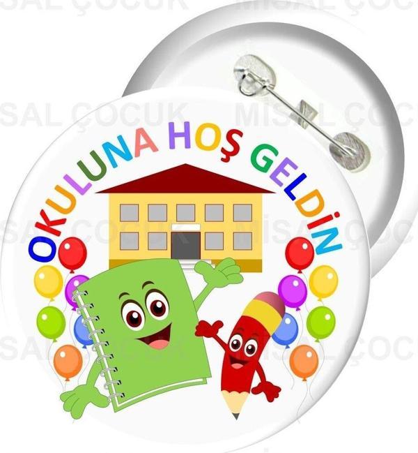 Misal Çocuk Rozet 17 - Okuluna Hoş Geldin - Image 1