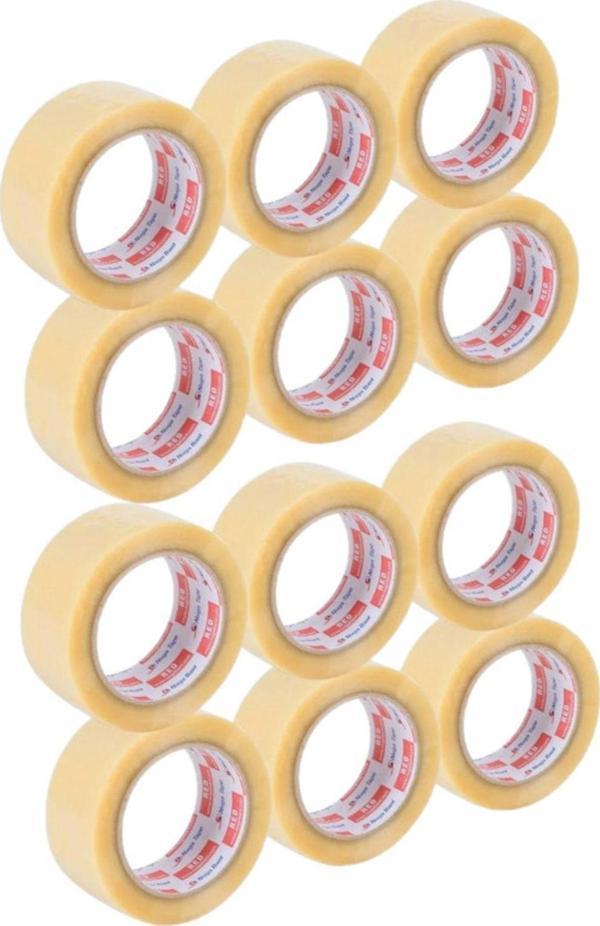 Nuga Extra Güçlü Koli Bandı Şeffaf 45X100Mt X12 Adet - Image 1