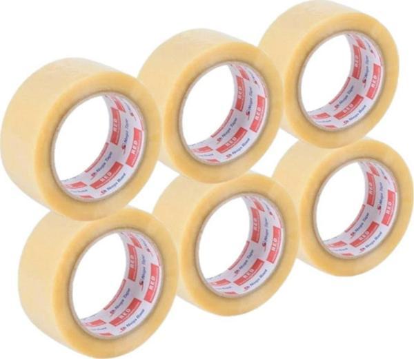 Nuga Extra Güçlü Koli Bandı Şeffaf 45X100Mt X6 Adet - Image 1