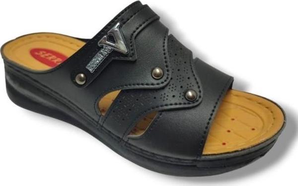 Serra 638-25 Anatomik Masaj Taban Fashion V Tokalı Kadın Terlik - Image 1