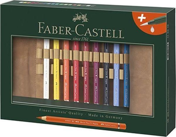 Faber-Castell Albrecht Dürer Aquarel Boya Kalemi 18 Renk Deri Kalemlikli Set - Image 1