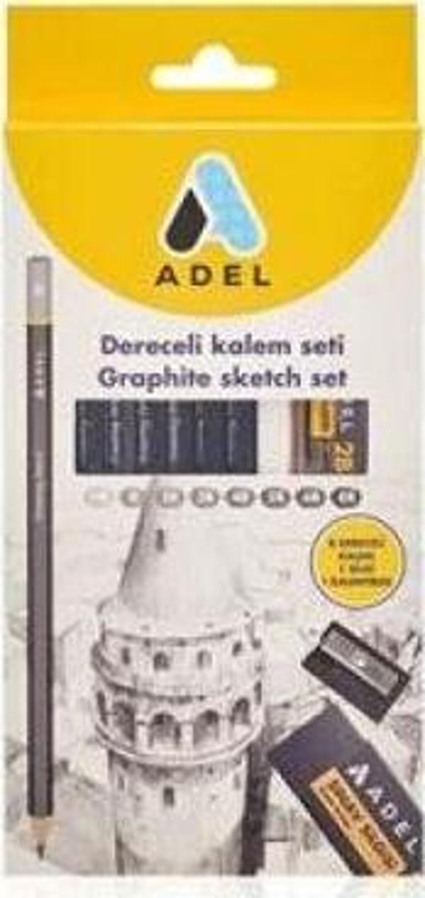 Adel Dereceli Kalem Seti 8Li - Image 1