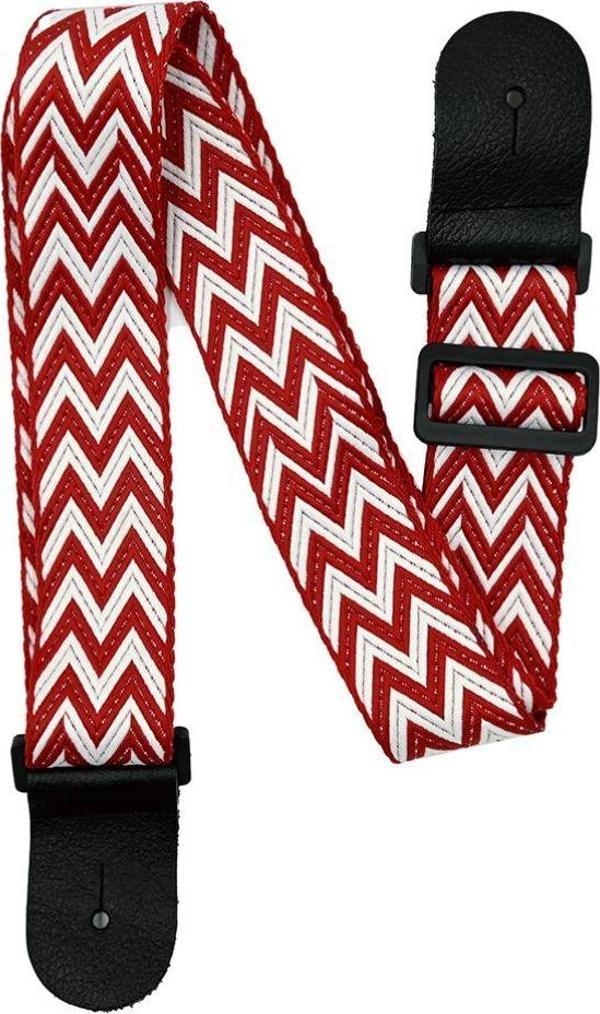 DMX Guitars Chevron Kırmızı Gitar Askısı - Image 1