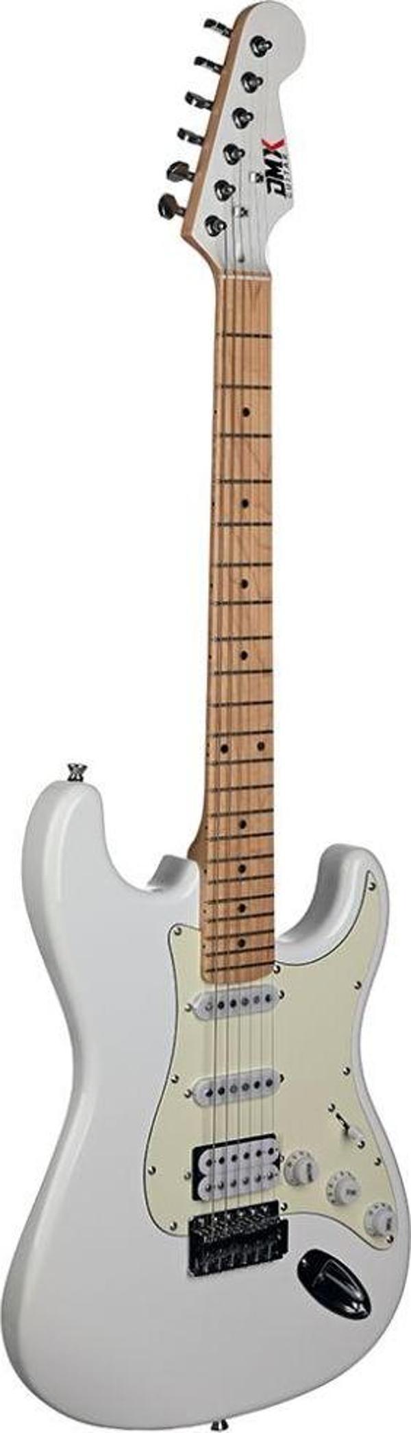 DMX Guitars DEG100 HSS PW Elektro Gitar (Polar White) - Image 1