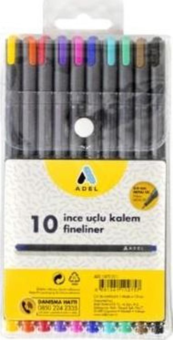 Adel Prime Ink Fineliner 10lu Klasik - Image 1