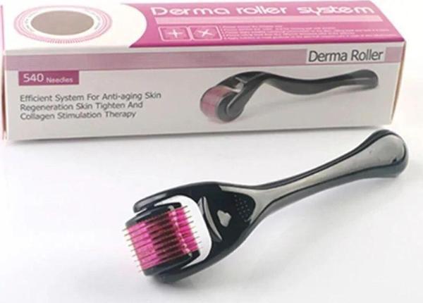 Titanyum Uçlu 540 Iğneli Derma Roller 1 mm Iğne Cilt Yüz Vücut Yenileme Masaj Aleti - Image 1
