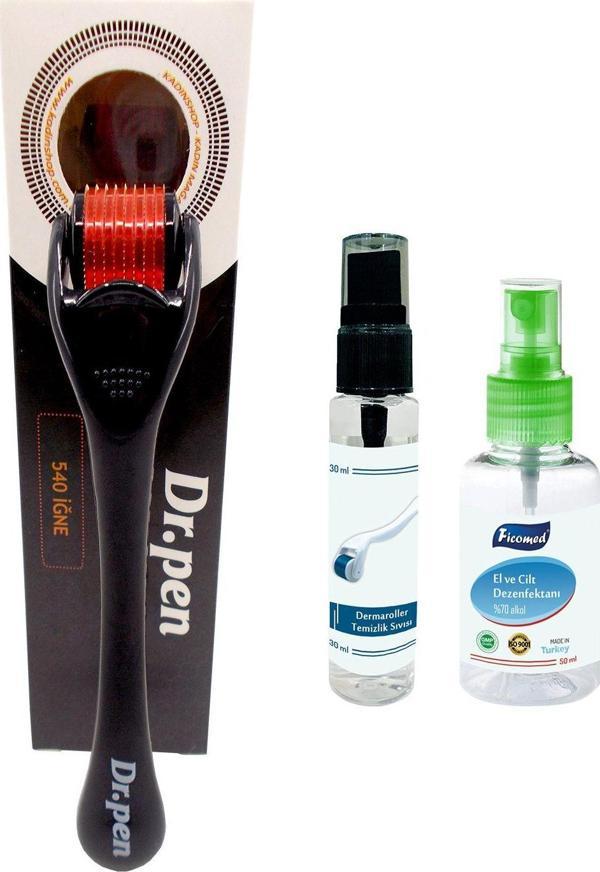 0.25 Mm Dermaroller 540 Titanyum Iğneli Orijinal Derma Roller Dezenfektan Hediyeli - Image 1