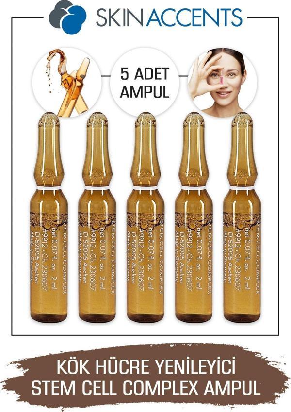 5 Adet Kök Hücre Ampul Alman Serum Dermaroller Dermapen Cilt Bakım Serumu - Image 1
