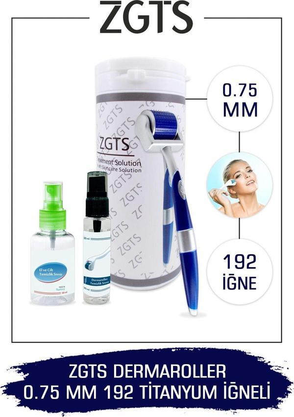 Blue Line Dermaroller 0.75mm Titanyum 192 Iğneli Derma Roller - Image 1