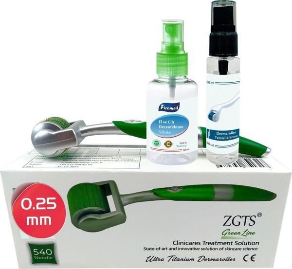 Green Line Dermaroller 0.25mm Titanyum 540 Iğneli Derma Roller - Image 1