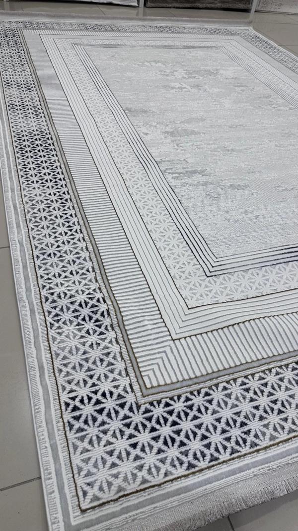 Safyün Halı Kadife KF463 Gri 200 X 290 - Image 1