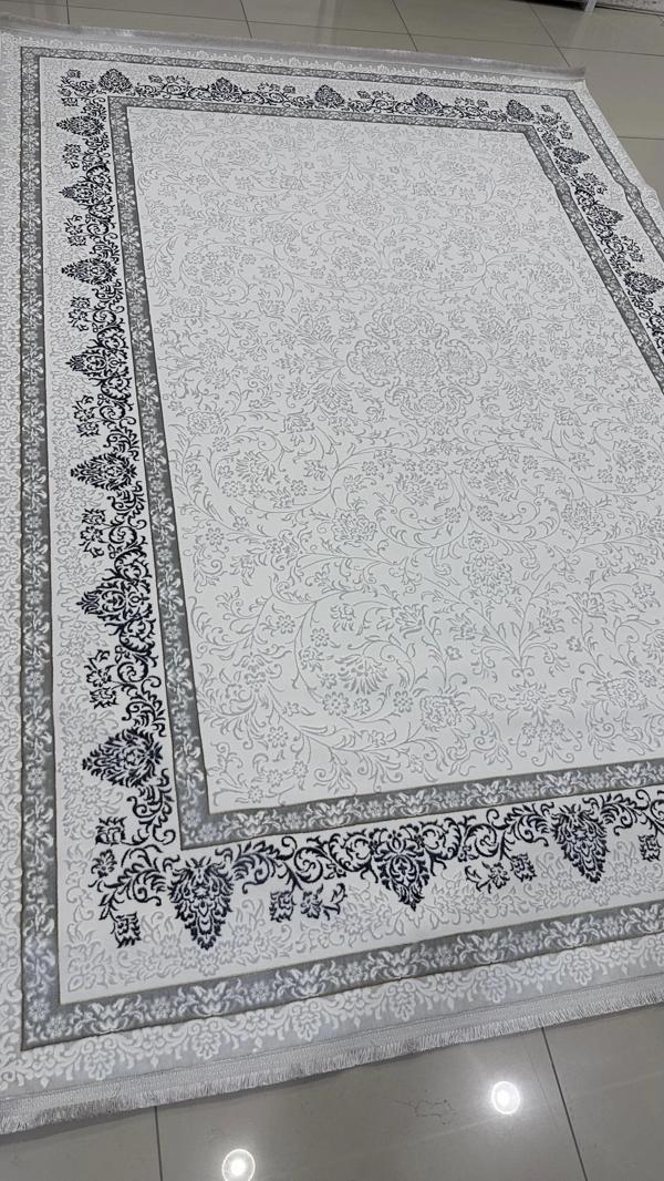 Safyün Halı Kadife KF512 Gri 200 X 290 - Image 1