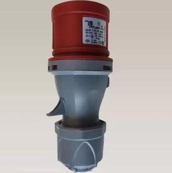 TPLAST 4x32A CEE Norm Sanayi Düz Trifaze Fiş - Image 1