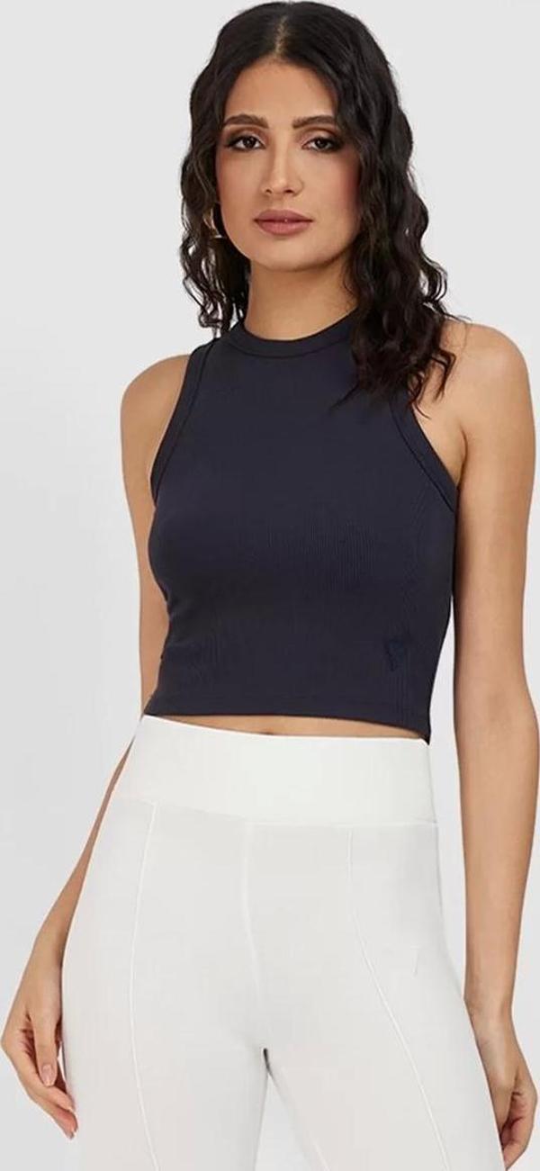 Guess Kadın Antrasit Ribana Edie Crop - Image 1