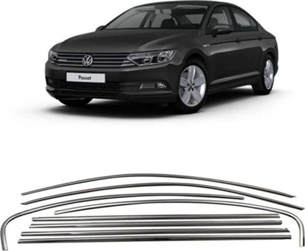Vw Passat B 8,5 Sd Krom Cam Çerçevesi 8 Parça TamTur 2020+ Uyumlu - Image 1