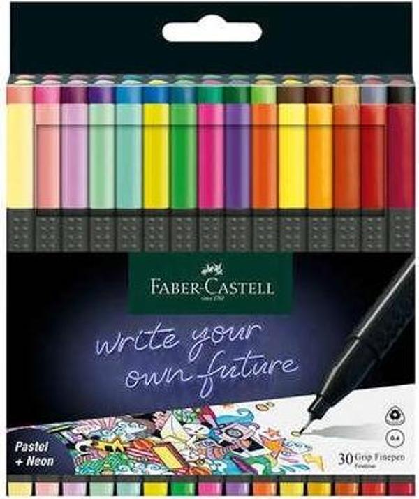 Faber-Castell Grip Finepen 0.4mm 30 lu - Image 1