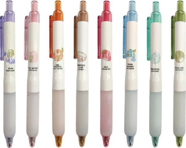 Penmark Kokulu Jel Mürekkepli Roller Tükenmez Kalem 0.5 Mm 8'li Set - Image 1