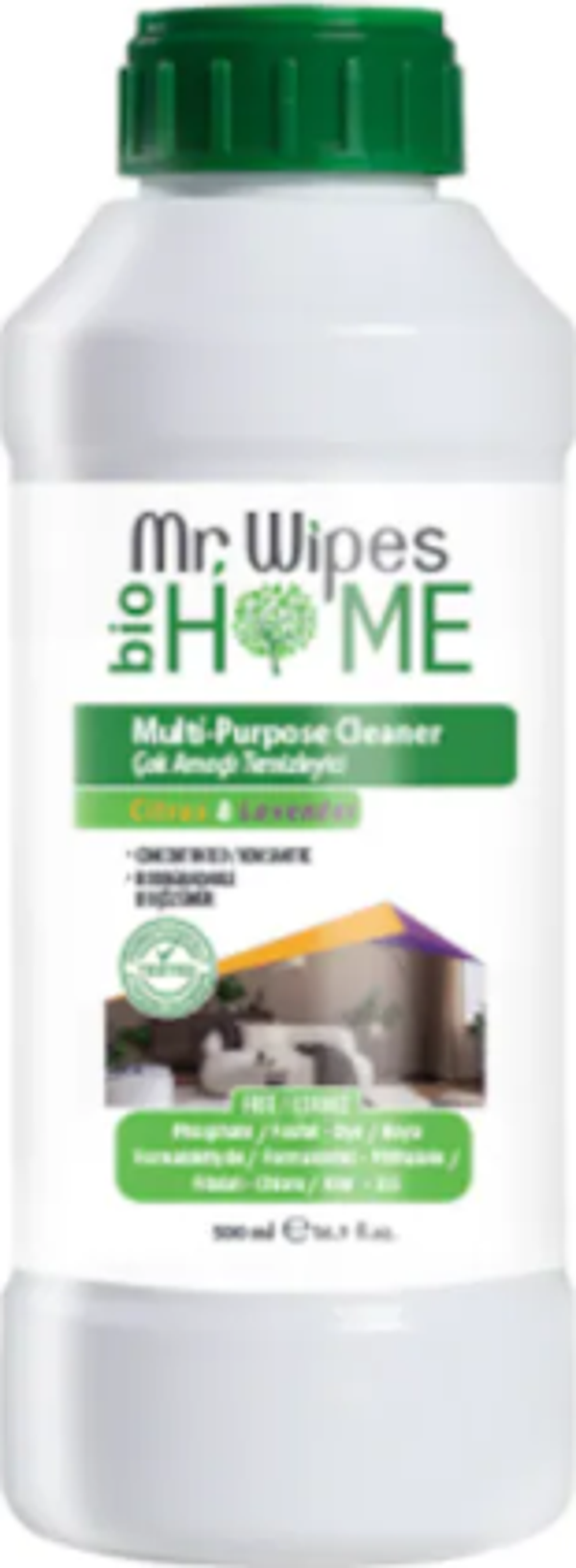 Mr. Wipes Konsantre Çok Amaçlı Temizleyici Narenciye ve Lavanta Kokulu 500 Ml - Image 1