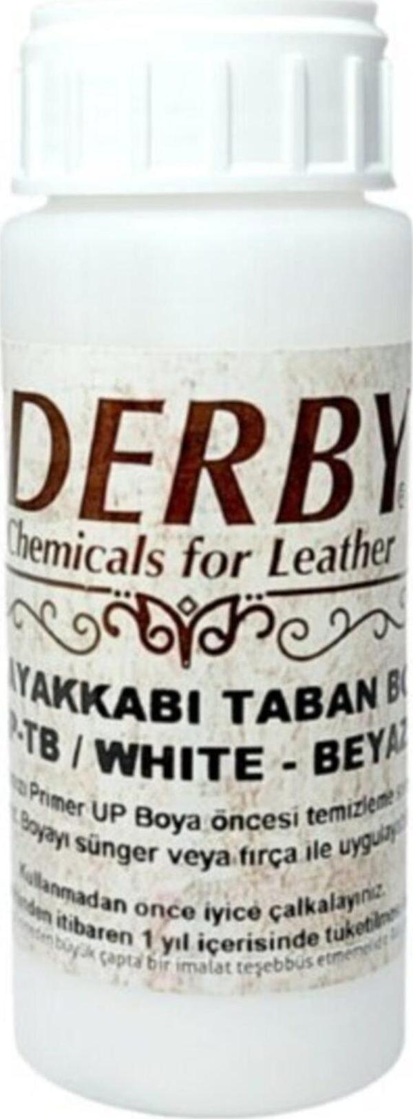 Derby Beyaz Spor Ayakkabı Alt Taban Boyası 100 ml - Image 1