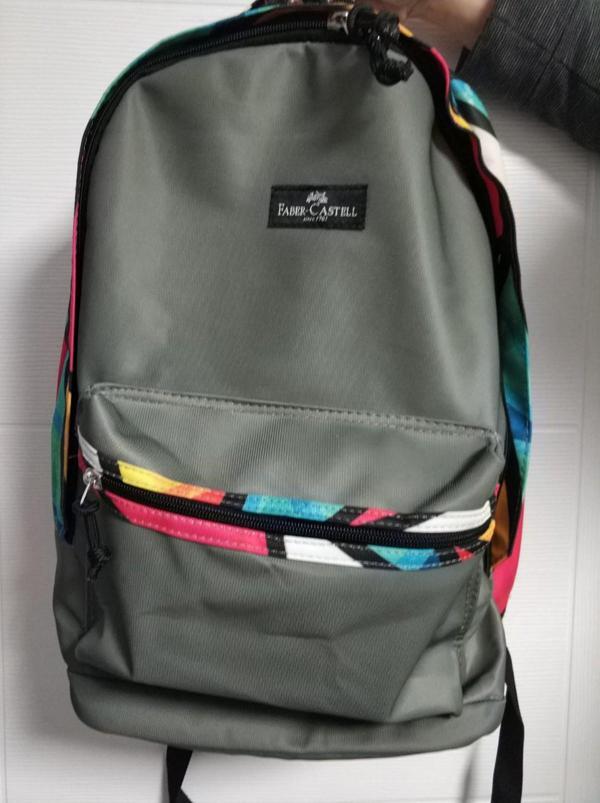 Faber-Castell Sırt Çantası Round 2 Gri - Image 1