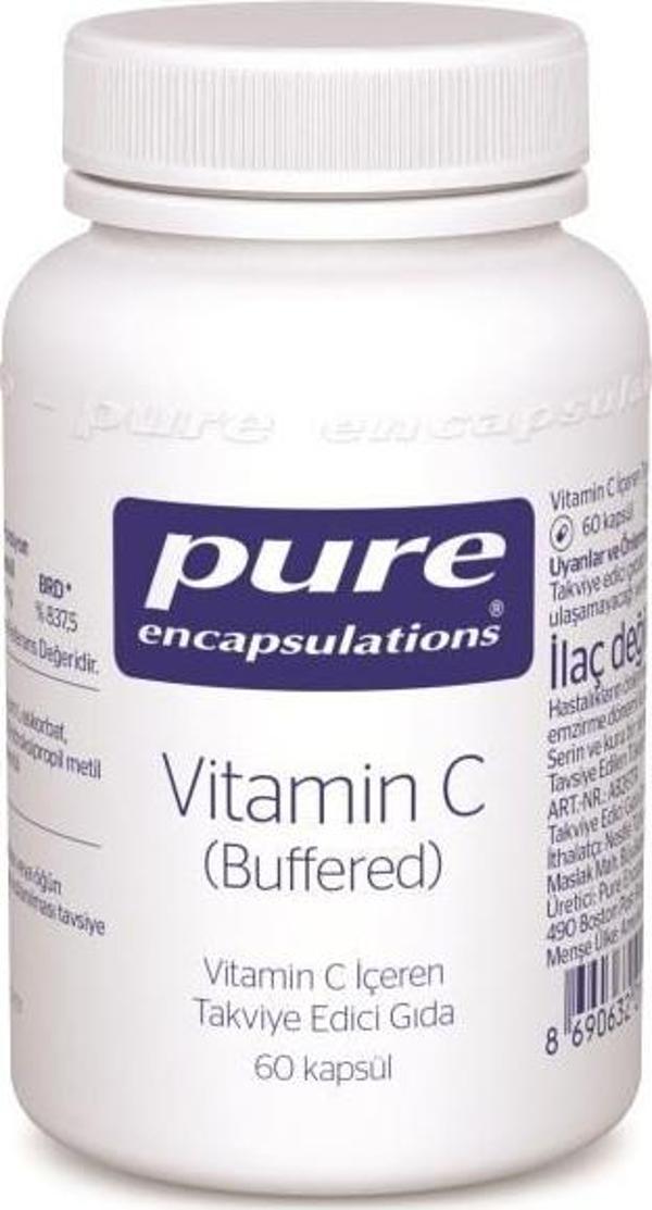 Pure Vitamin C Buffered 60 Kapsül - Image 1