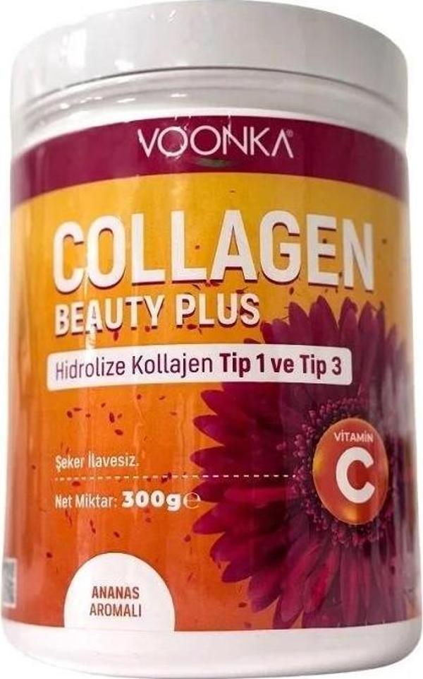 Voonka Collagen Beauty Plus Powder 300 GR - Ananas - Image 1