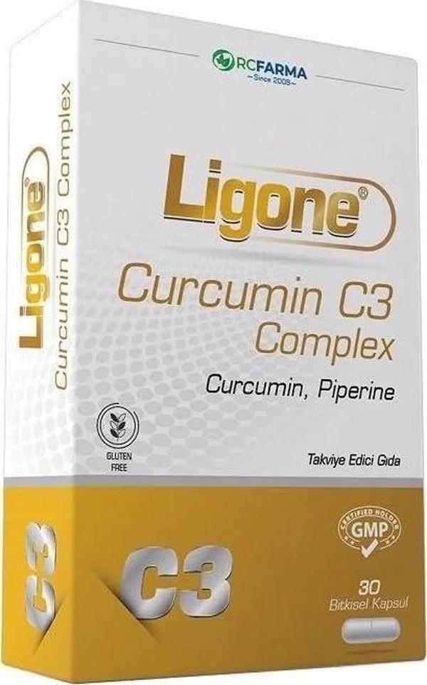 Ligone Curcumin C3 Complex 30 Bitkisel Kapsül - Image 1