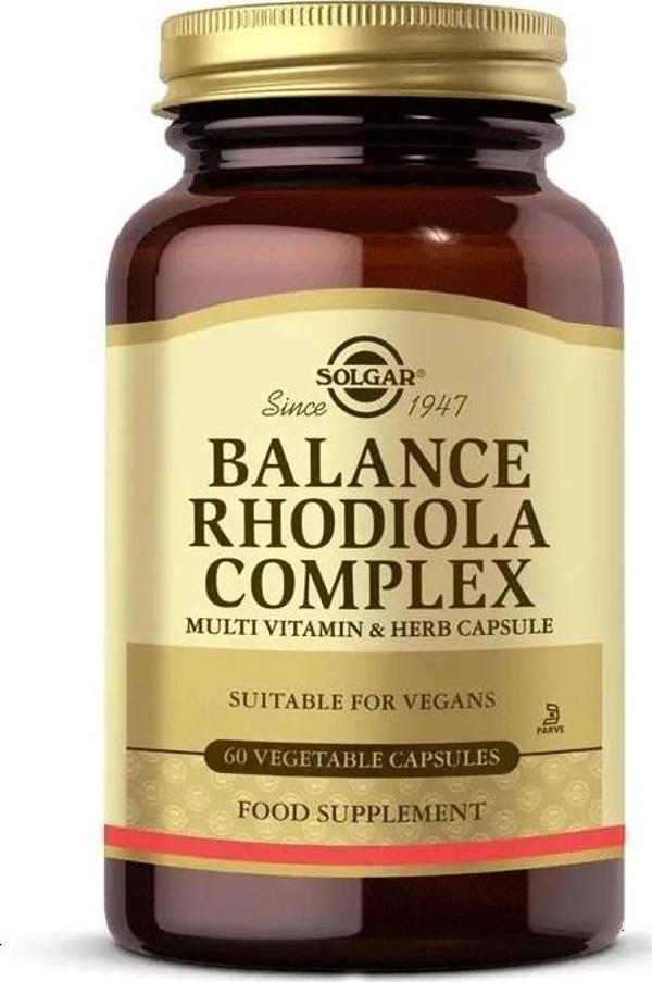 Solgar Balance Rhodiola Complex 100 Vegi Kapsül - Image 1