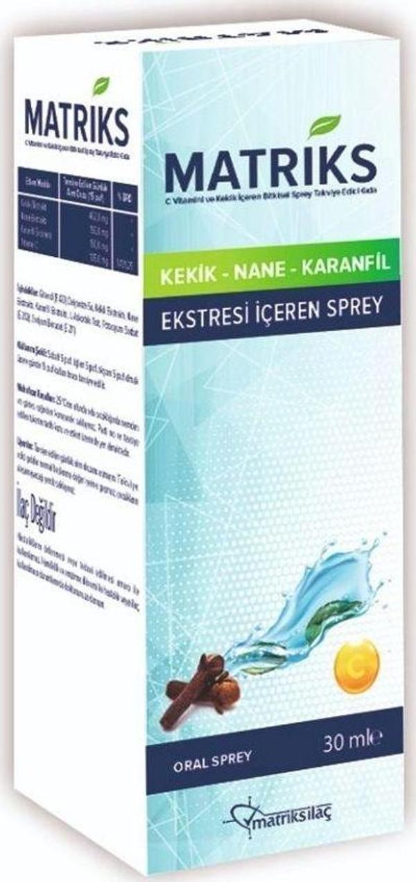Matriks Kekik Nane Karanfil Ekstreli Sprey 30 ML - Image 1