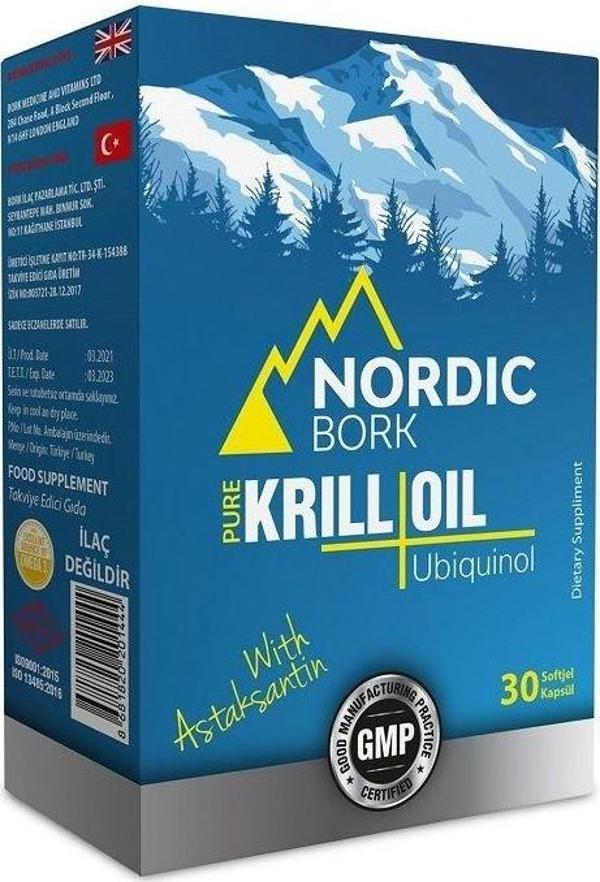 Nordic Bork Krill Oil Ubiquinol 30 Softgel - Image 1