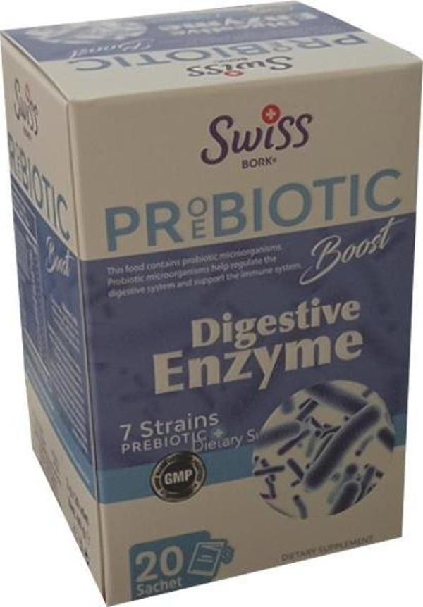 Swiss Bork Probiotic Boost Digestive Enzyme 20 Saşe - Image 1