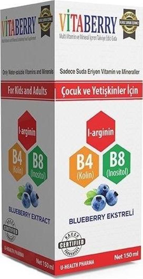 Vitaberry Multivitamin ve Mineral içeren Sıvı Şurup 150ml - Image 1