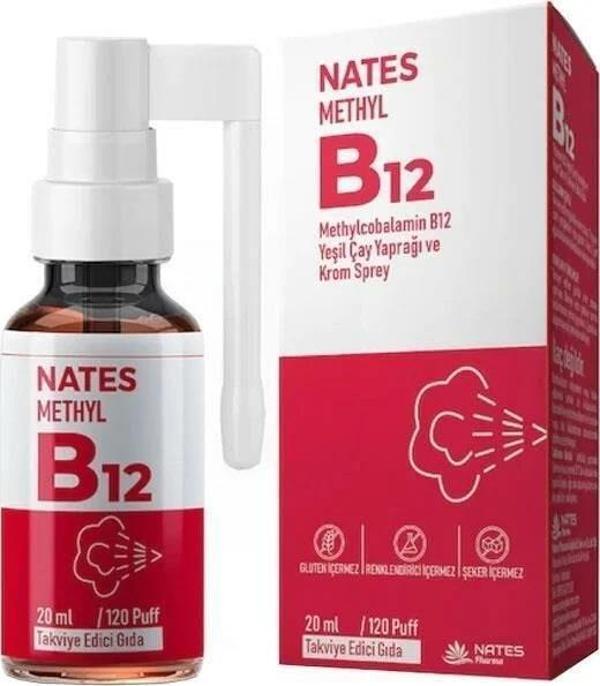 Nates Methyl B12 Sprey 20 ML - Image 1