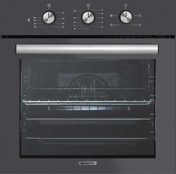 Kumtel Turbo Fanlı Antrasit (Gri) Ankastre Fırın B66 - SF2 ( 4 pro 3 düğ ) - Image 1