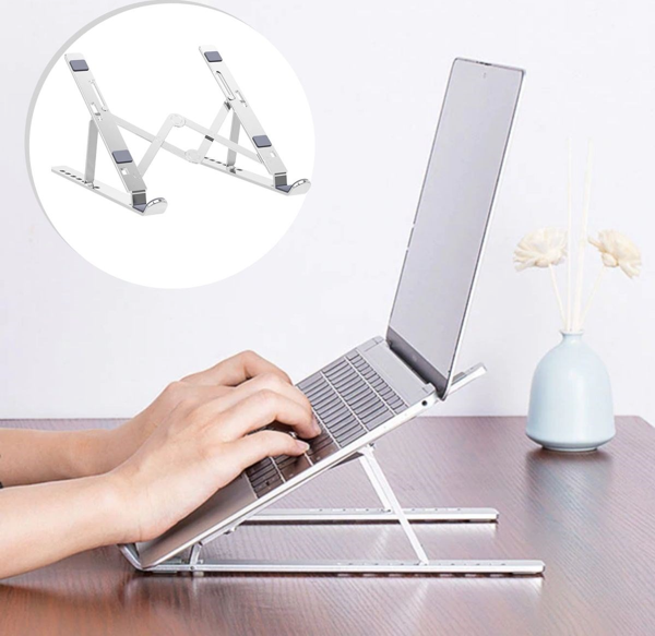 Ayarlanabilir Dizüstü Destek Tabanı Tamamen Katlanabilir Taşınabilir Laptop Yükseltici-Findit - Image 1