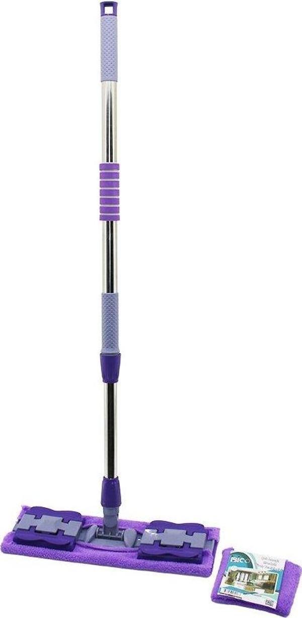 MANDALLI YÜZEY TEMİZLİK PALET MOP M.FİBER PASPAS - YEDEKLİ DUVAR SİLME MOP METAL UZAYAN SAP=70-107CM- 360° (2818) - Image 1