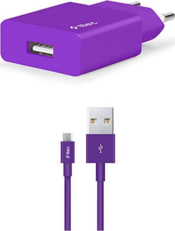 Ttec 2SCS20MMR SmartCharger 2.1A Seyahat Şarj Aleti + Micro USB Kablo - Image 1
